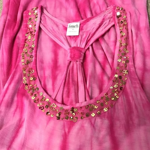Inc Beach Pink Tie Dye Tank Top - Picture 3 of 5